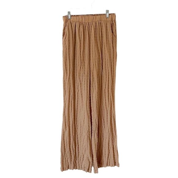 SHEIN Tan Pants and Off Shoulder Crop Top Set Size Large - Picture 4 of 14